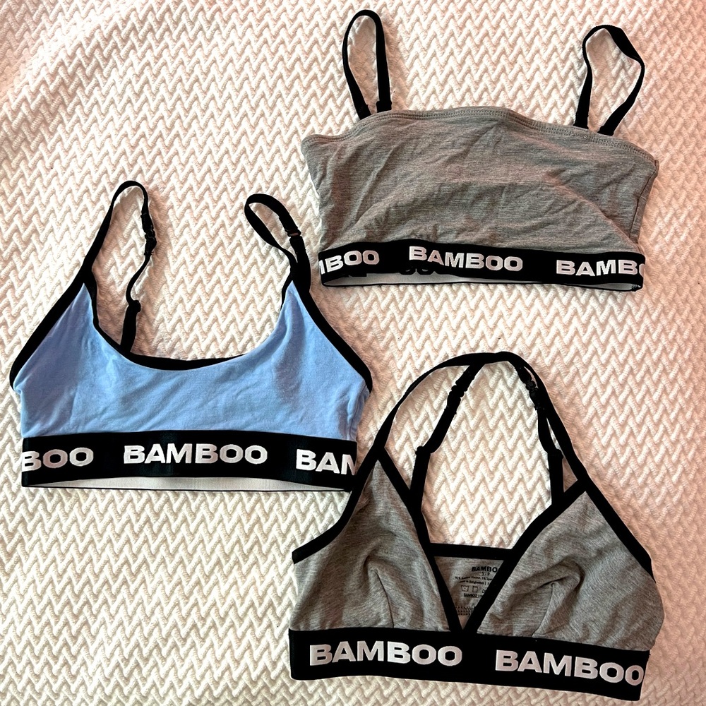 Bundle of 3 bamboo bralette
